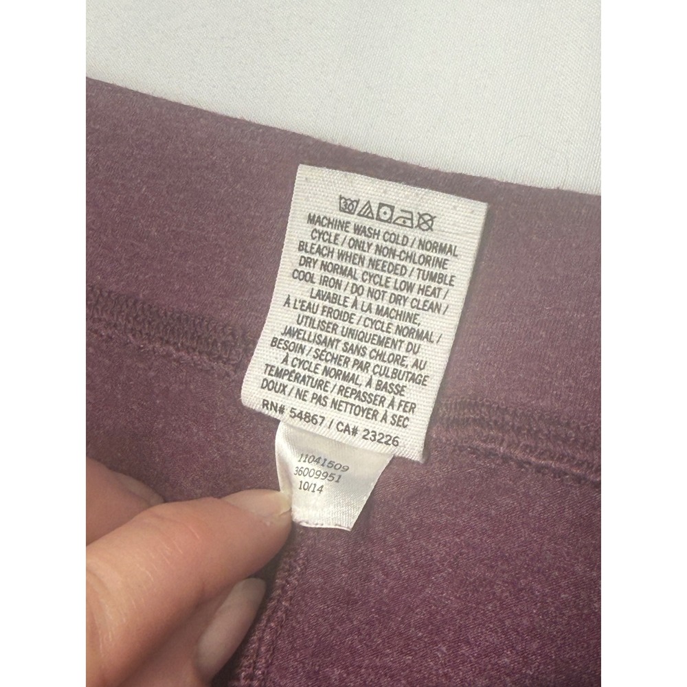 Victoria's Secret PINK Burgundy Heathered Mid Rise Leggings Womens‎ Medium Y2K - Picture 10 of 10